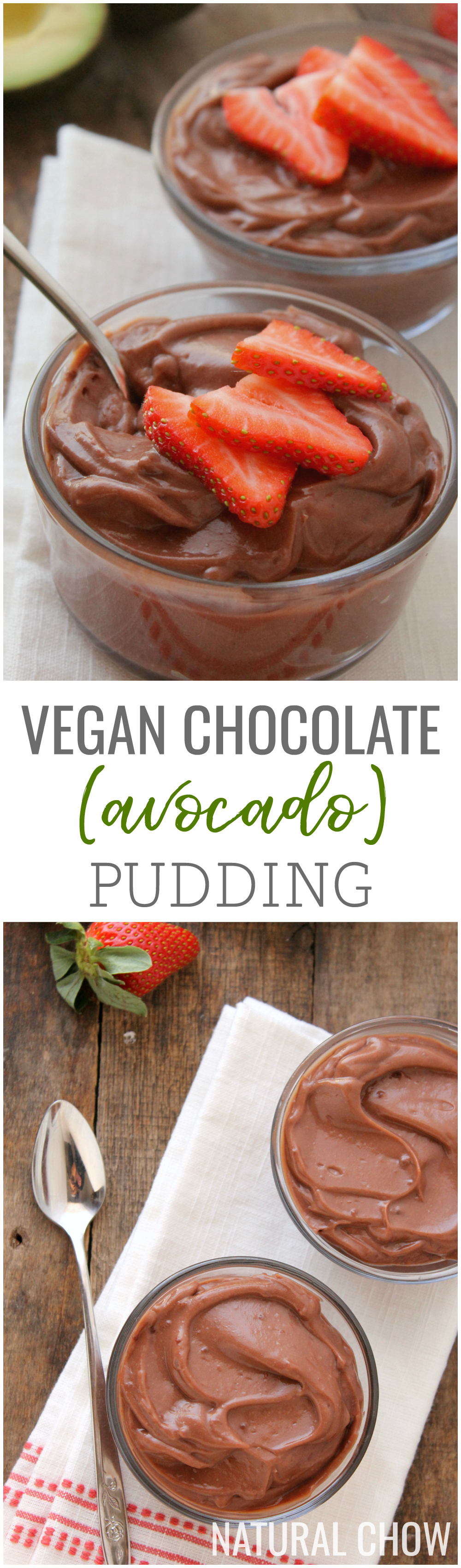 This vegan chocolate avocado pudding is not only SUPER easy to make, but tastes so delicious no one would ever guess it's made with avocados!