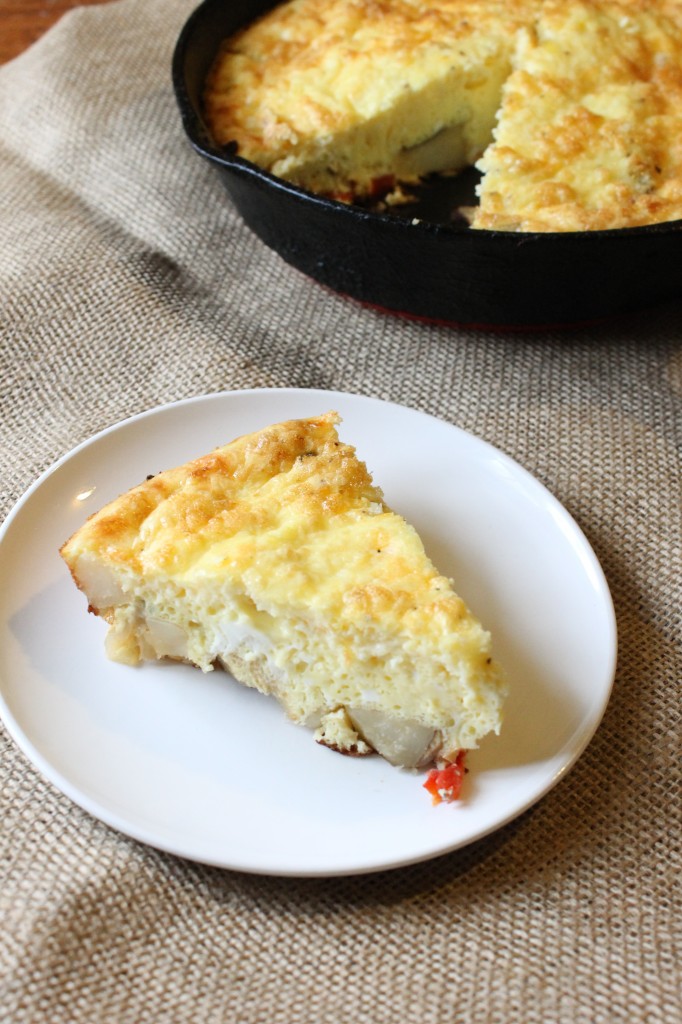 Perfect Potato and Onion Frittata | Natural Chow | http://naturalchow.com