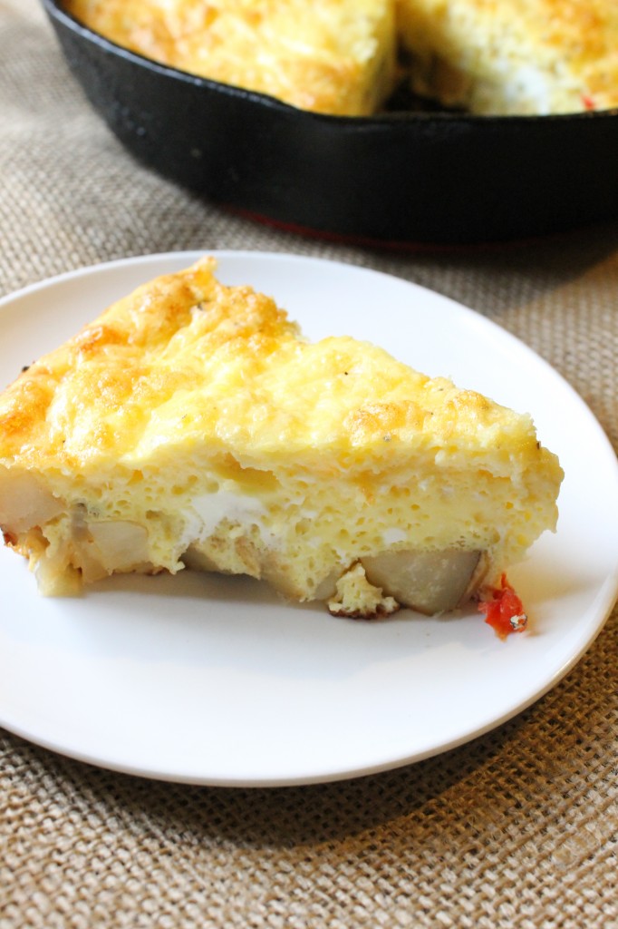 Perfect Potato and Onion Frittata | Natural Chow | http://naturalchow.com