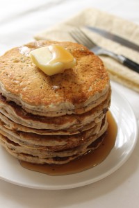 Whole Wheat Vegan Chia Seed Pancakes | Natural Chow | http://naturalchow.com