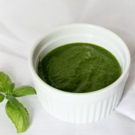 Basil Pesto {Without Nuts}