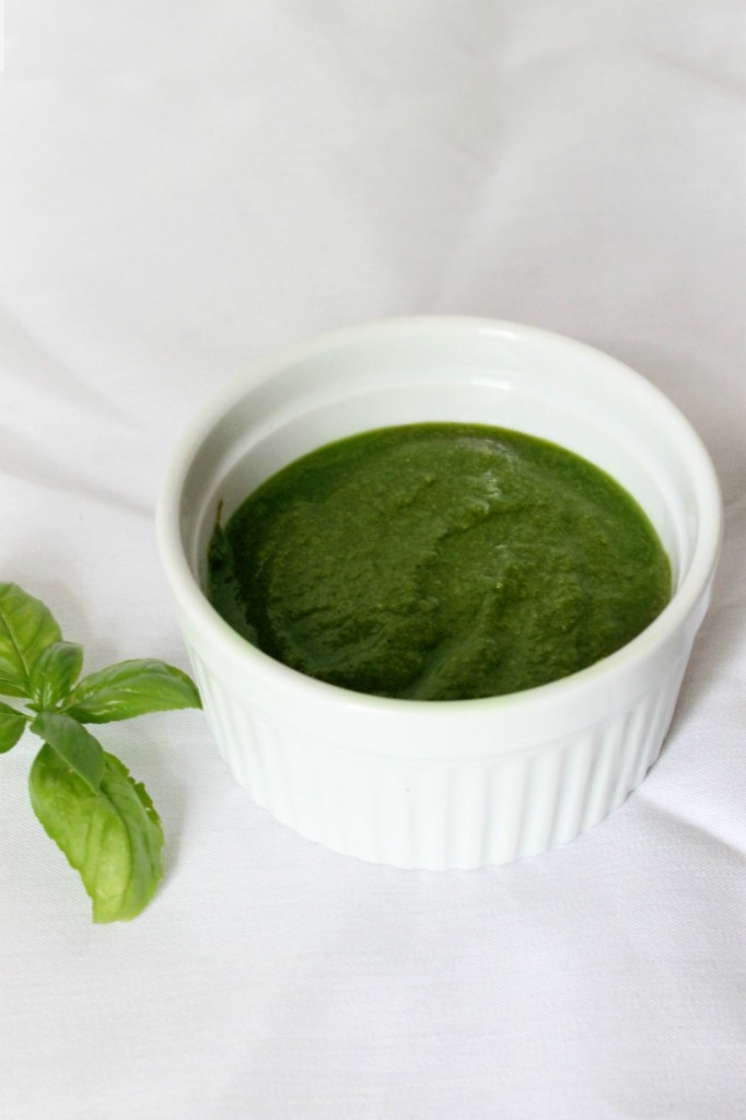Basil Pesto {Without Nuts} | Natural Chow | http://naturalchow.com