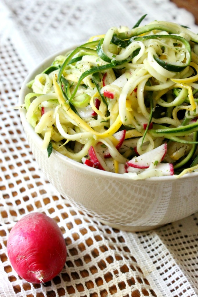 Colorful Summer Squash Salad | Natural Chow | http://naturalchow.com