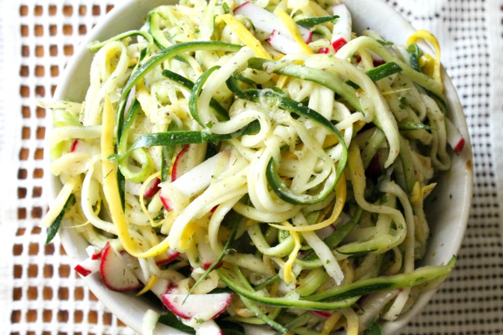 Colorful Summer Squash Salad | Natural Chow | http://naturalchow.com
