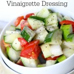 Cucumber Salad with Vinaigrette Dressing