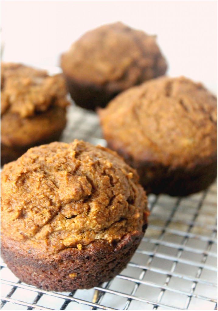 These whole wheat pumpkin muffins, slathered with butter and drizzled with a little bit of honey are like a bite of heaven. Pumpkin lovers rejoice!