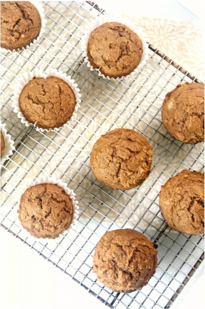 These whole wheat pumpkin muffins, slathered with butter and drizzled with a little bit of honey are like a bite of heaven. Pumpkin lovers rejoice!