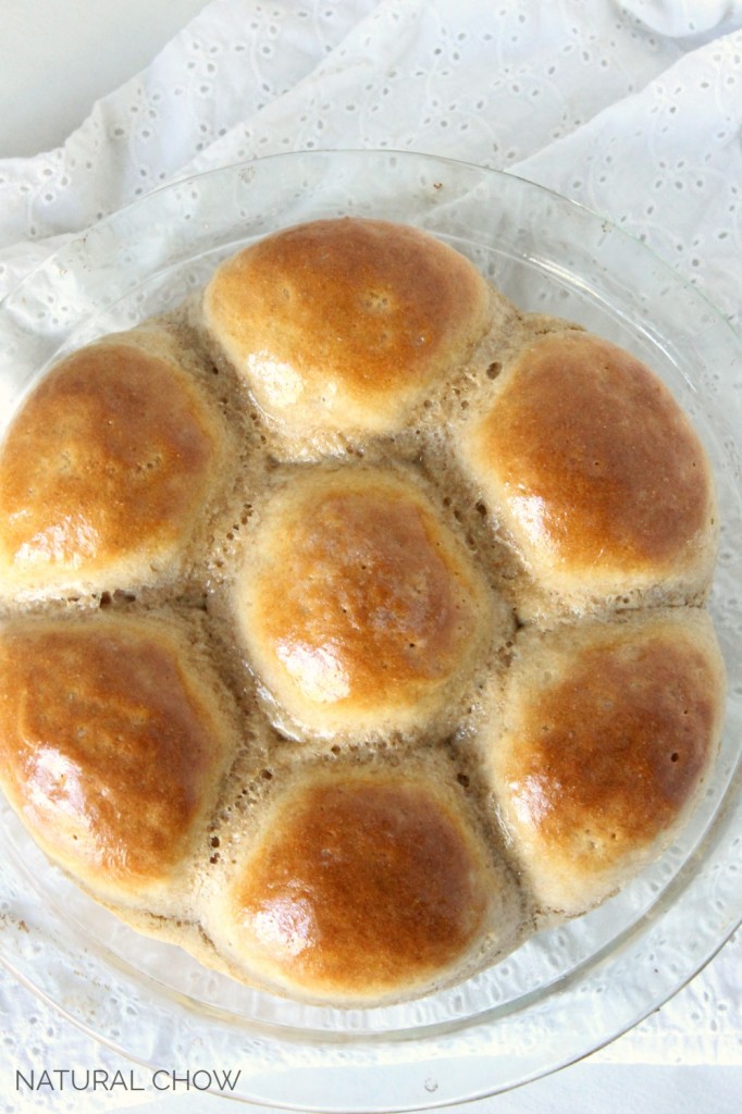 Honey Whole Wheat Dinner Rolls | Natural Chow
