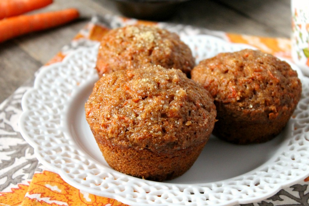 Whole Wheat Carrot Muffins | Natural Chow | http://naturalchow.com