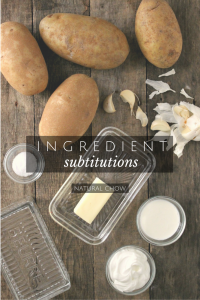 ingredients substitutions