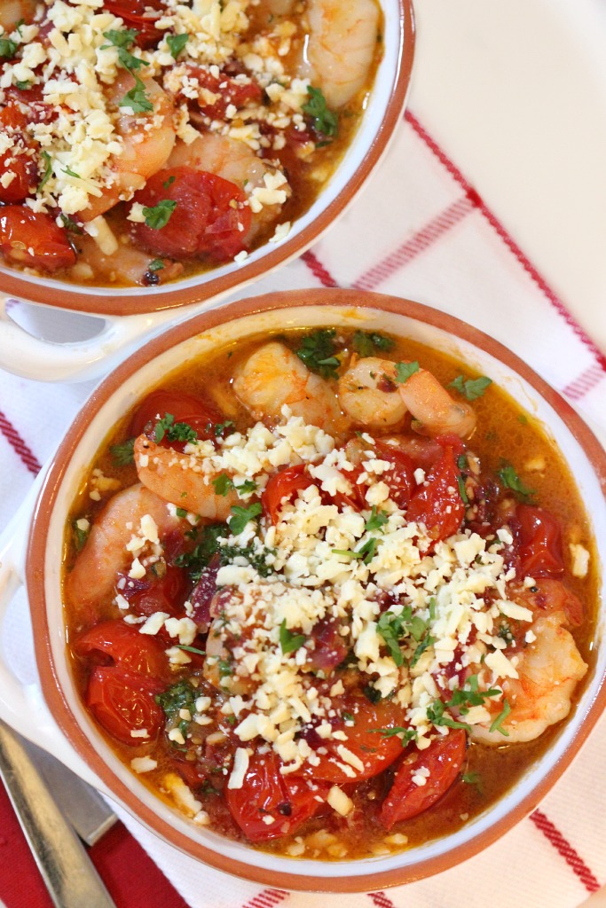 Shrimp Saganaki | Simply Fresh Dinners #healthy