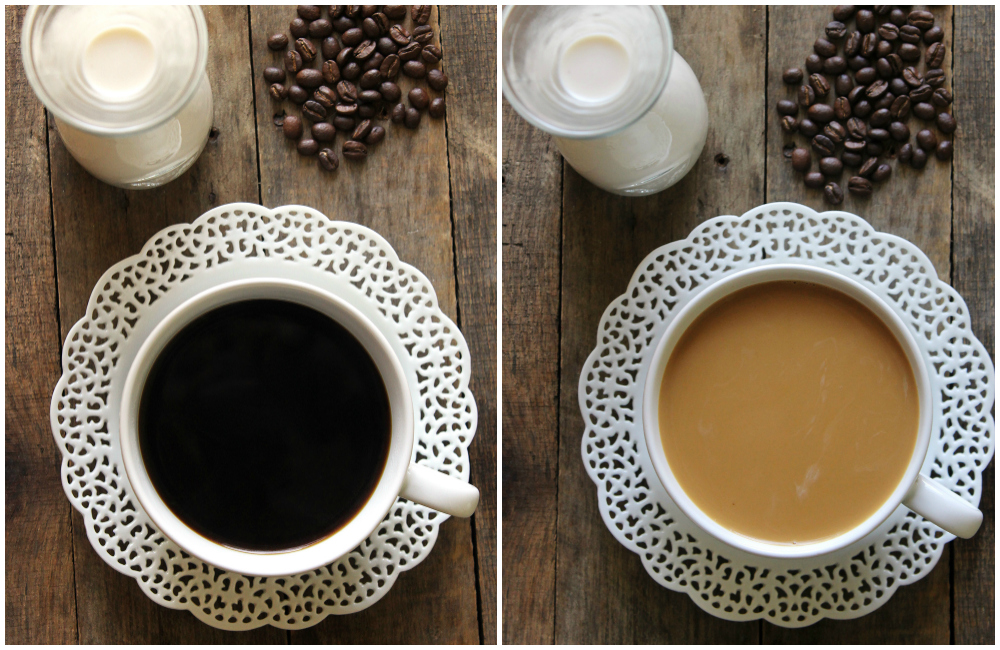 Homemade French Vanilla Coffee Creamer // This homemade french vanilla coffee creamer only takes 5 minutes to make and is such a kitchen staple! Made with 3 simple ingredients, it's so much healthier than storebought creamer.