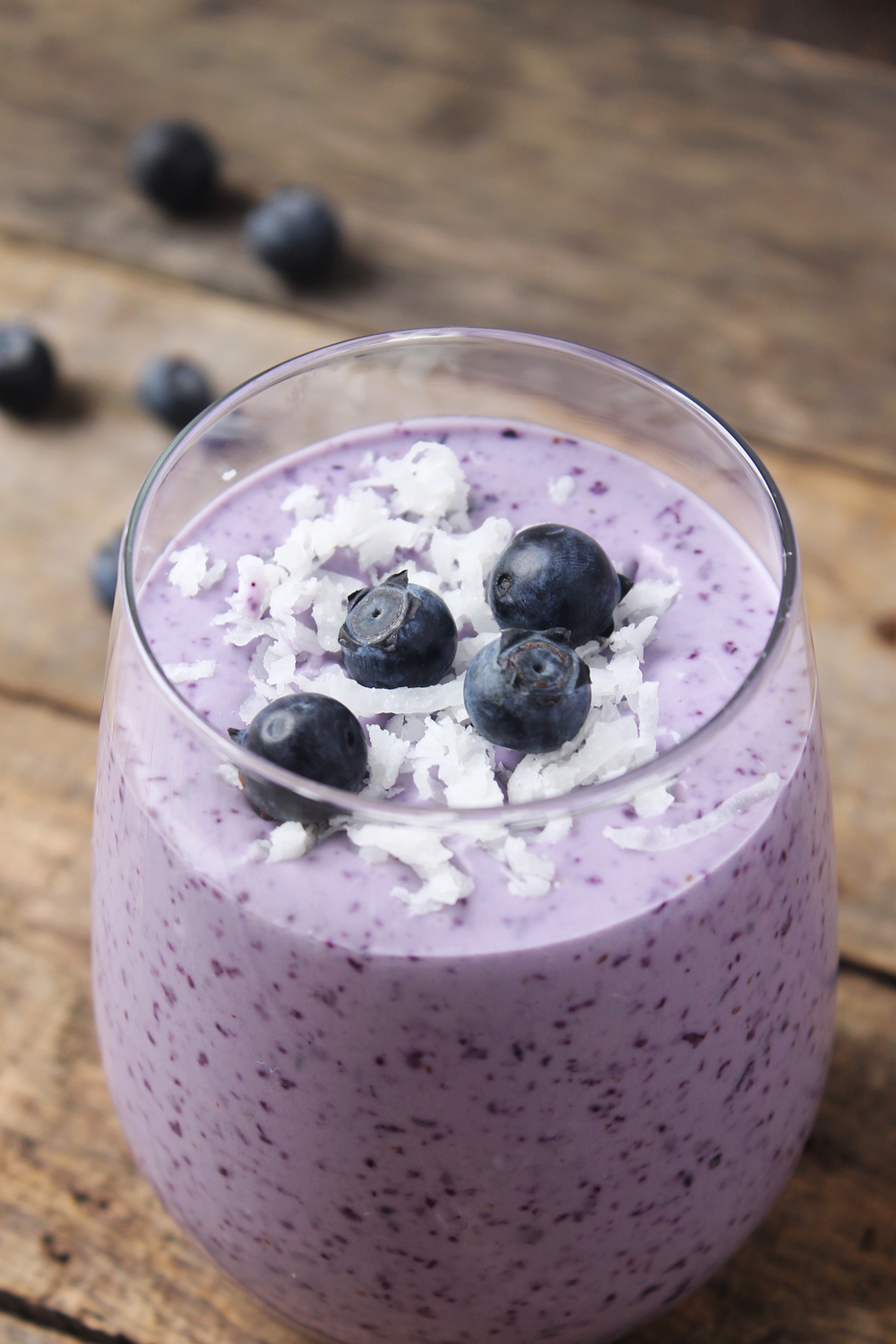 Blueberry Coconut Protein Smoothie | Natural Chow