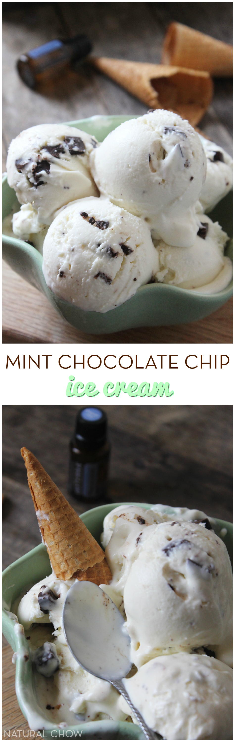 This refreshing, sweet, and rich mint chocolate chip ice cream is loaded with flavor and will surely become your go-to summer dessert!