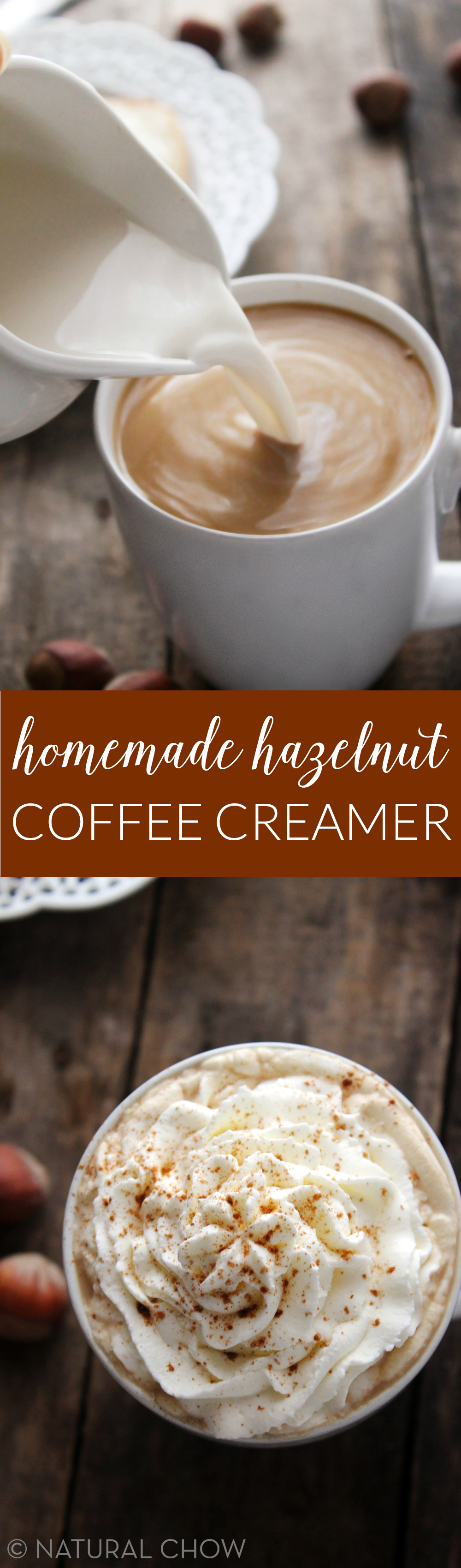 Homemade Hazelnut Coffee Creamer