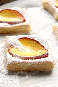 These Peaches and Cream Pastries are a beautiful treat with the perfect balance of tart and sweet flavor.